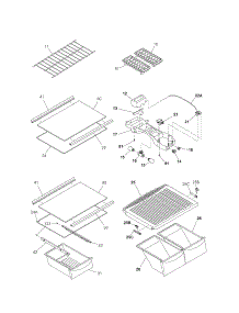 Shelves parts for Kenmore Refrigerator 253.64722401 (25364722401, 253 64722401) from AppliancePartsPros.com