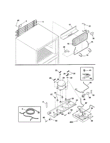 System parts for Kenmore Refrigerator 253.6480240E (2536480240E, 253 6480240E) from AppliancePartsPros.com