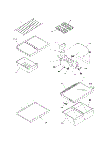 Shelves parts for Kenmore Refrigerator 253.64818408 (25364818408, 253 64818408) from AppliancePartsPros.com