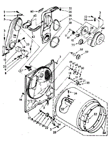 Bulkhead Parts parts for Kenmore Dryer 110.87583720 (11087583720, 110 87583720) from AppliancePartsPros.com