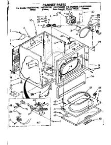 Cabinet Parts parts for Sears Dryer 11087594400 from AppliancePartsPros.com