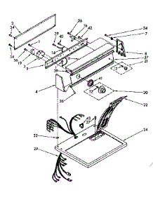 Top And Console parts for Kenmore Dryer 110.87661100 (11087661100, 110 87661100) from AppliancePartsPros.com