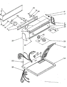 Top And Console Parts parts for Kenmore Dryer 110.87664800 (11087664800, 110 87664800) from AppliancePartsPros.com
