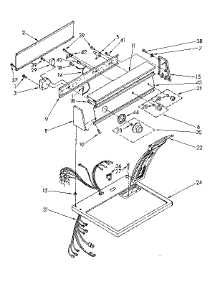 Top And Console Parts parts for Kenmore Dryer 110.87670600 (11087670600, 110 87670600) from AppliancePartsPros.com