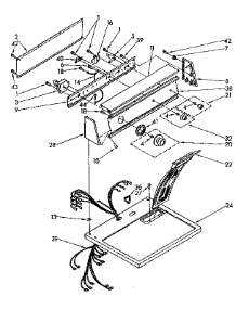 Top And Console parts for Kenmore Dryer 110.87672800 (11087672800, 110 87672800) from AppliancePartsPros.com