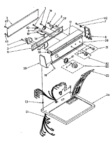Top And Console parts for Kenmore Dryer 110.87673100 (11087673100, 110 87673100) from AppliancePartsPros.com
