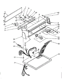 Top And Console Parts parts for Kenmore Dryer 110.87681600 (11087681600, 110 87681600) from AppliancePartsPros.com