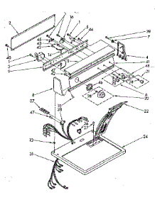 Top And Console Parts parts for Kenmore Dryer 110.87682600 (11087682600, 110 87682600) from AppliancePartsPros.com
