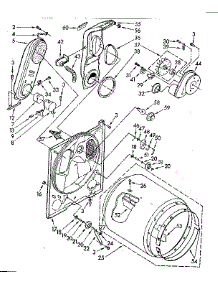 Bulkhead Parts parts for Kenmore Dryer 110.87682800 (11087682800, 110 87682800) from AppliancePartsPros.com