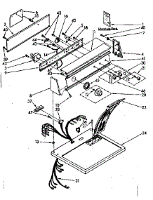 Top And Console Parts parts for Kenmore Dryer 110.87683110 (11087683110, 110 87683110) from AppliancePartsPros.com