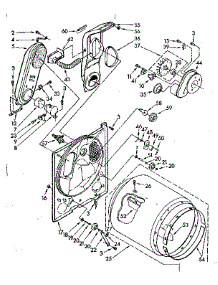 Bulkhead Parts parts for Kenmore Dryer 110.87692710 (11087692710, 110 87692710) from AppliancePartsPros.com