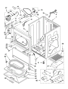 Cabinet Parts parts for Kenmore Dryer 110.76996500 (11076996500, 110 76996500) from AppliancePartsPros.com