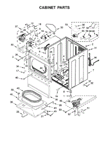 Cabinet Parts parts for Kenmore Dryer 110.77022710 (11077022710, 110 77022710) from AppliancePartsPros.com