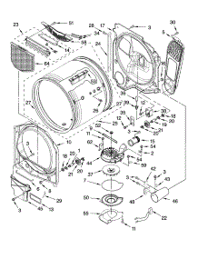 Bulkhead Parts parts for Kenmore Dryer 110.77032600 (11077032600, 110 77032600) from AppliancePartsPros.com