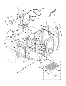 Cabinet Parts parts for Kenmore Dryer 110.77032600 (11077032600, 110 77032600) from AppliancePartsPros.com