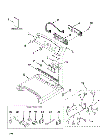 Top And Console Parts parts for Kenmore Dryer 110.77042600 (11077042600, 110 77042600) from AppliancePartsPros.com