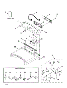 Top And Console Parts parts for Kenmore Dryer 110.77052600 (11077052600, 110 77052600) from AppliancePartsPros.com