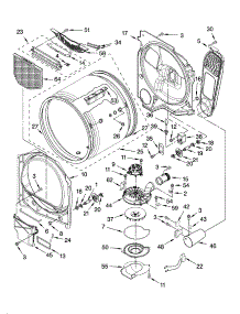 Bulkhead Parts parts for Kenmore Dryer 110.77082600 (11077082600, 110 77082600) from AppliancePartsPros.com