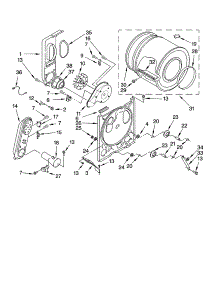Bulkhead Parts, Optional Parts (Not Included) parts for Kenmore Dryer 110.77322600 (11077322600, 110 77322600) from AppliancePartsPros.com