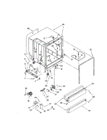 Tub Assembly parts for Kenmore Dishwasher 110.773812 (110773812, 110 773812) from AppliancePartsPros.com