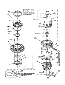 Pump And Motor parts for Kenmore Dishwasher 110.773813 (110773813, 110 773813) from AppliancePartsPros.com