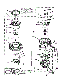 Pump And Motor parts for Kenmore Dishwasher 110.773881 (110773881, 110 773881) from AppliancePartsPros.com