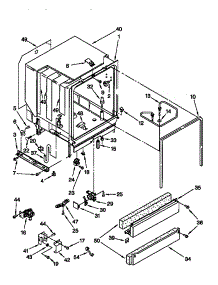Tub Assembly parts for Kenmore Dishwasher 110.773881 (110773881, 110 773881) from AppliancePartsPros.com