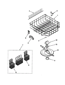 Lower Dishrack parts for Kenmore Dishwasher 110.773883 (110773883, 110 773883) from AppliancePartsPros.com