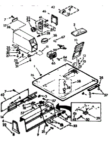 Top And Console Assembly parts for Sears Dryer 11077407400 from AppliancePartsPros.com