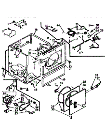 Cabinet Assembly parts for Sears Dryer 11077407400 from AppliancePartsPros.com