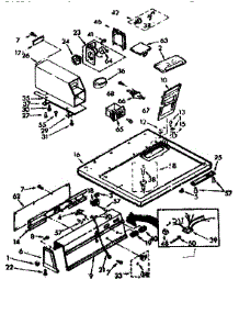Top And Console Assembly parts for Sears Dryer 11077408100 from AppliancePartsPros.com