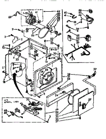 Cabinet Parts parts for Sears Dryer 11077408140 from AppliancePartsPros.com
