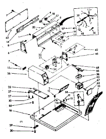 Top And Console Parts parts for Kenmore Dryer 110.77408160 (11077408160, 110 77408160) from AppliancePartsPros.com