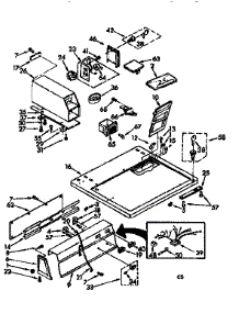 Top And Console Assembly parts for Sears Dryer 11077408610 from AppliancePartsPros.com