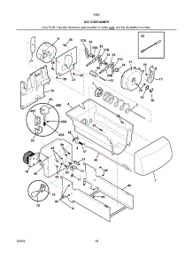 Ice Container parts for Kenmore Refrigerator 253.55684401 (25355684401, 253 55684401) from AppliancePartsPros.com
