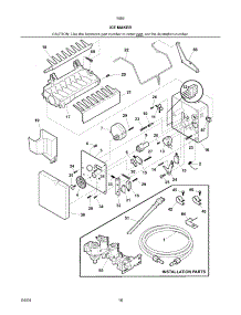Ice Maker parts for Kenmore Refrigerator 253.55689401 (25355689401, 253 55689401) from AppliancePartsPros.com