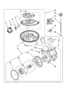 Pump And Motor Parts parts for Kenmore Dishwasher 665.13782K603 (66513782K603, 665 13782K603) from AppliancePartsPros.com