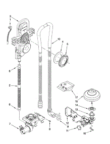 Fill, Drain And Overfill Parts parts for Kenmore Dishwasher 665.13782K603 (66513782K603, 665 13782K603) from AppliancePartsPros.com