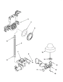 Fill And Overfill Parts parts for Kenmore Dishwasher 665.13785K601 (66513785K601, 665 13785K601) from AppliancePartsPros.com