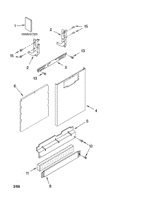 Door And Panel Parts parts for Kenmore Dishwasher 665.13789K600 (66513789K600, 665 13789K600) from AppliancePartsPros.com