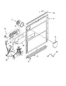 Door And Latch Parts parts for Kenmore Dishwasher 665.13789K601 (66513789K601, 665 13789K601) from AppliancePartsPros.com
