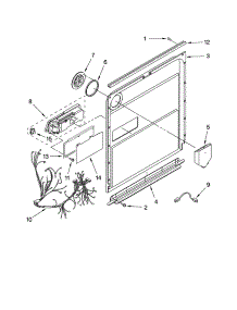 Door And Latch Parts parts for Kenmore Dishwasher 665.13792K604 (66513792K604, 665 13792K604) from AppliancePartsPros.com