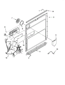 Door And Latch Parts parts for Kenmore Dishwasher 665.13799K601 (66513799K601, 665 13799K601) from AppliancePartsPros.com