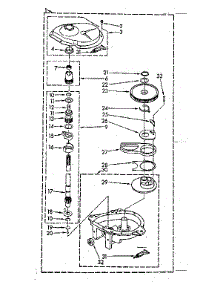 Gearcase Parts parts for Kenmore Washer 110.81375320 (11081375320, 110 81375320) from AppliancePartsPros.com