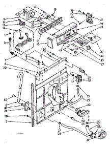 Controls And Rear Panel Parts parts for Kenmore Washer 110.81375430 (11081375430, 110 81375430) from AppliancePartsPros.com