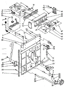 Controls And Rear Panel Parts parts for Kenmore Washer 110.81375640 (11081375640, 110 81375640) from AppliancePartsPros.com