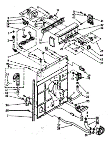 Controls And Rear Panel Parts parts for Kenmore Washer 110.81375750 (11081375750, 110 81375750) from AppliancePartsPros.com