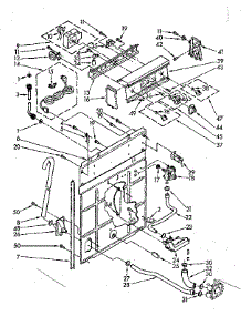 Controls And Rear Panel Parts parts for Kenmore Washer 110.81375800 (11081375800, 110 81375800) from AppliancePartsPros.com