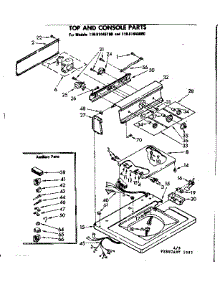 Top And Console Parts parts for Kenmore Washer 110.81445100 (11081445100, 110 81445100) from AppliancePartsPros.com