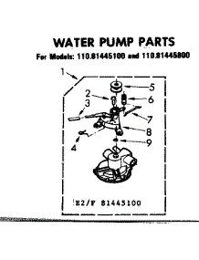 Water Pump Parts parts for Kenmore Washer 110.81445800 (11081445800, 110 81445800) from AppliancePartsPros.com
